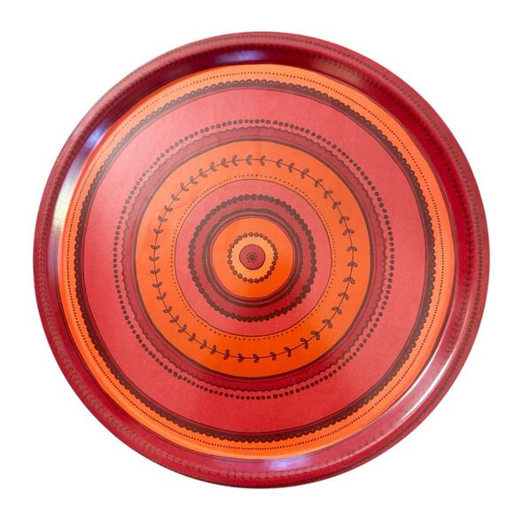 Set x 2 Vintage IKEA OFFENTLIG Tray Retro MCM Serving Platter Circle 202.586.35 - Picture 3 of 5